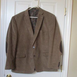 Men's LAUREN Ralph Lauren 48R Toffee Brown 100% Cotton Corduroy Blazer Macy's